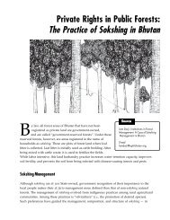 The Practice of Sokshing in Bhutan - International Land Coalition