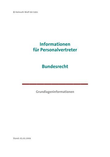 Grundlageninformation Helmuth Wolf