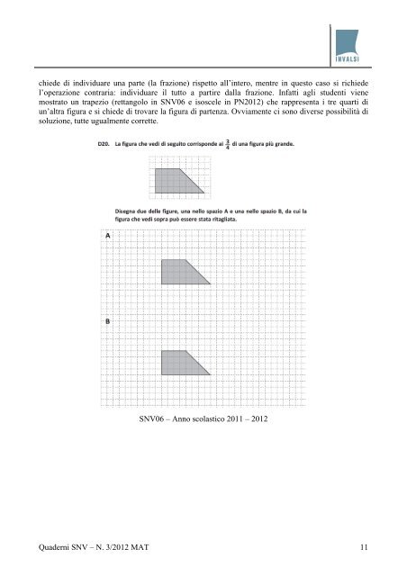 Quaderno nÂ°3 - Matematica - Invalsi