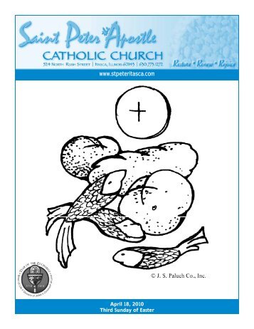 Bulletin - April 18, 2010 - Saint Peter The Apostle Catholic Church