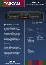 Tascam MD-CD1 - de Grooth Audio Service