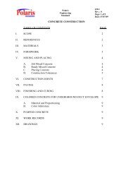 CONCRETE CONSTRUCTION TABLE OF CONTENTS PAGE I ...