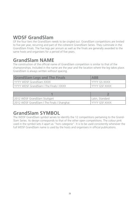 WDSF Visual Identity Guidelines - World DanceSport Federation