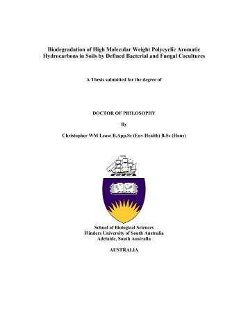 Biodegradation of High Molecular Weight Polycyclic Aromatic ...