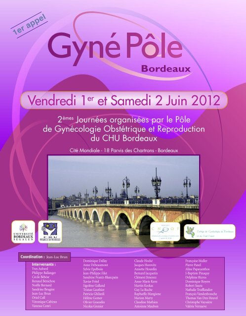 Vendredi 1er et Samedi 2 Juin 2012 - UMFCS Bordeaux Segalen