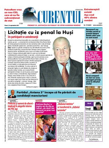 Licita]ie cu iz penal la Hu[i - Curentul