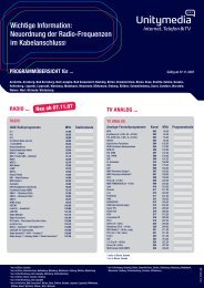 Wichtige Information: Neuordnung der Radio-Frequenzen ... - DefJay