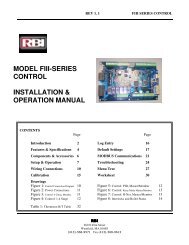 MODEL FIII-SERIES CONTROL INSTALLATION ... - Agencespl.com