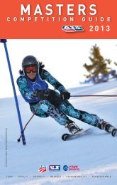 Masters Competition Guide - US Ski Team - Alpine