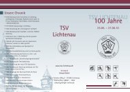 100 Jahre - TSV Lichtenau