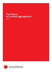 The Future of content Aggregation PR ver.FH11 - LexisNexis