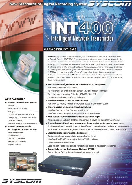CARACTERISTICAS Â´ - Syscom