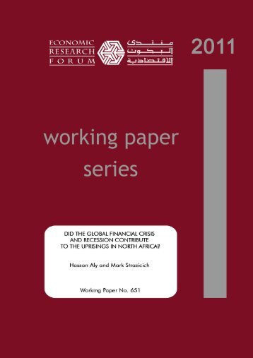 economic analysis a research paper series economic analysis a research paper series