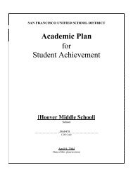 Academic Plan for Student Achievement - SFUSD: Home