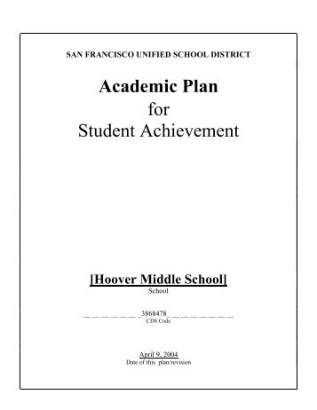 Academic Plan for Student Achievement - SFUSD: Home