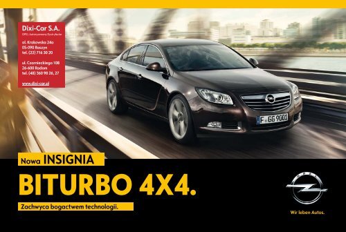 katalog Insignia BiTurbo 4x4 - Opel Dixi-Car