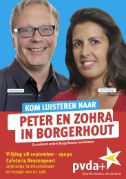 PeteR en zohRa in boRgeRhout - PVDA Antwerpen