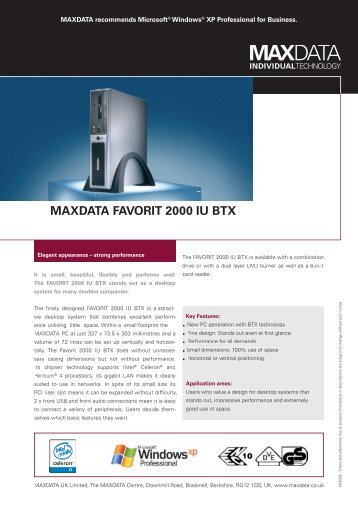 MAXDATA FAVORIT 2000 IU BTX