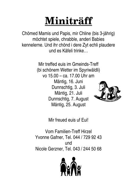 dorfblatt@gmx.ch - Gemeinde Hirzel