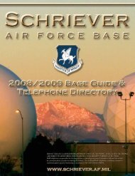 PETERSON AFB RESOURCES - Schriever Air Force Base