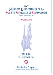 programme prÃ©liminaire - Site de la Societe Francaise de Cardiologie