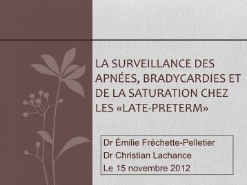 Diapositive 1 - CHU Sainte-Justine - SAAC