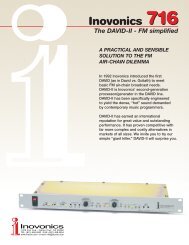 The DAVID-II - FM simplified - Inovonics