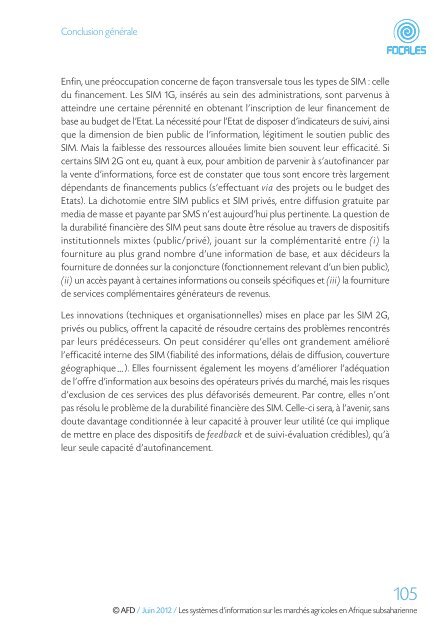 Les systÃ¨mes d'information sur les marchÃ©s agricoles en Afrique ...