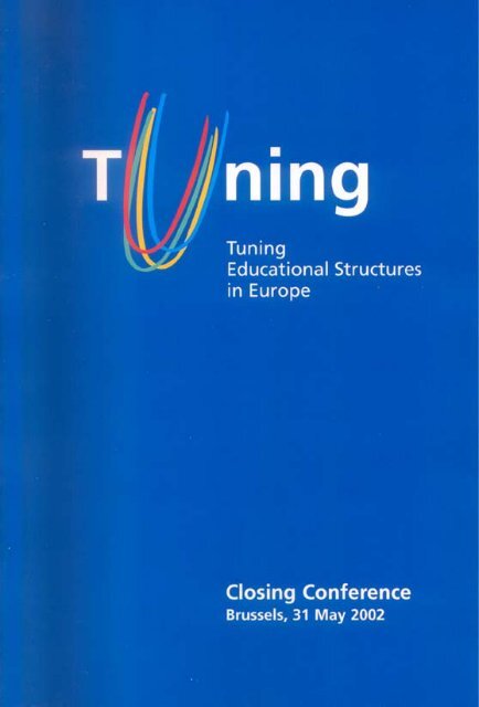 Tuning Educational Structures in Europe