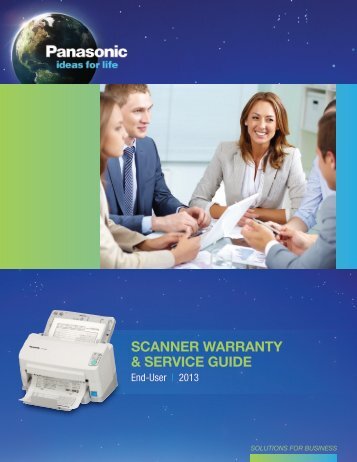 SCANNER WARRANTY & SERVICE GUIDE - Panasonic