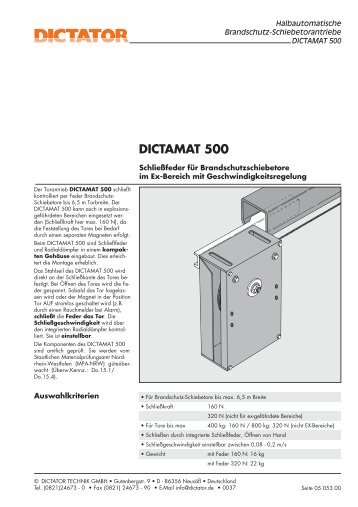 DICTAMAT 500 - Dictator