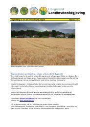 Fagmelding 34 - Haugaland landbruksrÃ¥dgjeving