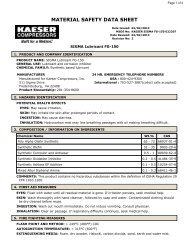 SIGMA Lubricant FG-150 - Kaeser