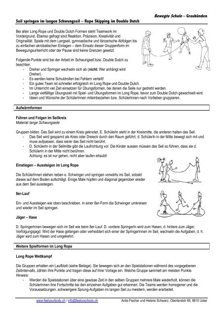 Rope Skipping Double Dutch Graubunden Bewegt