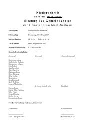 Sitzung des Gemeinderates - Gemeinde Saaldorf-Surheim