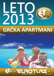 Preuzmite GRČKA APARTMANI 2013. - Euroturs