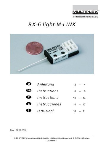 RX-6 light M-LINK - RC-Network Wiki