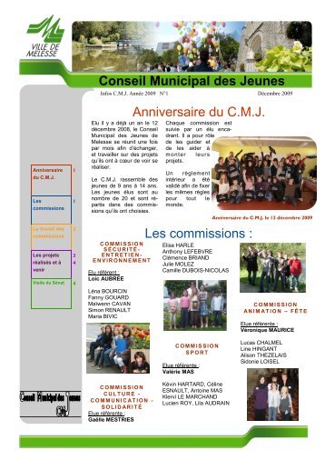 Anniversaire du CMJ Conseil Municipal des Jeunes - Site officiel de ...