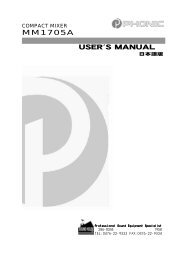 MM1705A USER'S MANUAL - ãµã¦ã³ããã¦ã¹