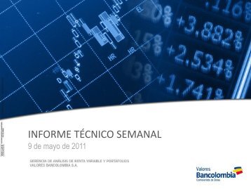 Diapositiva 1 - Investigaciones EconÃ³micas - Bancolombia