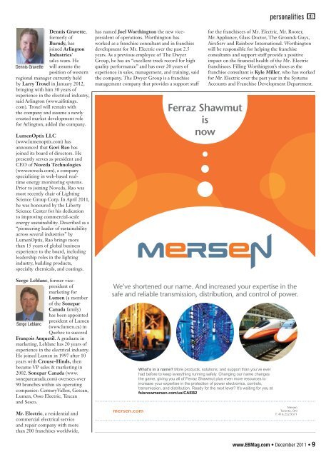 DECEMBER 2011 - Electrical Business Magazine