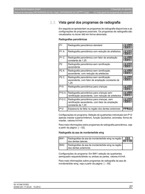 6316546 GBA ORTHOPHOS XG 3D PT-BR.book - Sirona Support