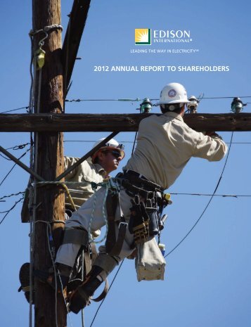 2012 ANNUAL REPORT TO SHAREHOLDERS - Edison International