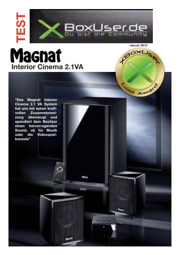 Interior Cinema 2.1VA TEST - Magnat