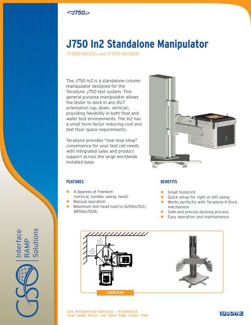 J750 In2 Manipulator Page 1 - Teradyne GSO