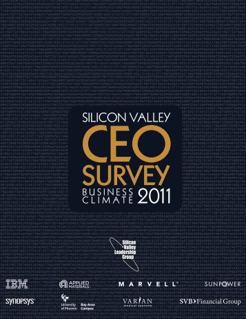 CEO Business Climate Survey 2011 - Silicon Valley Leadership Group