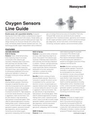 Oxygen Sensors Line Guide - Digikey