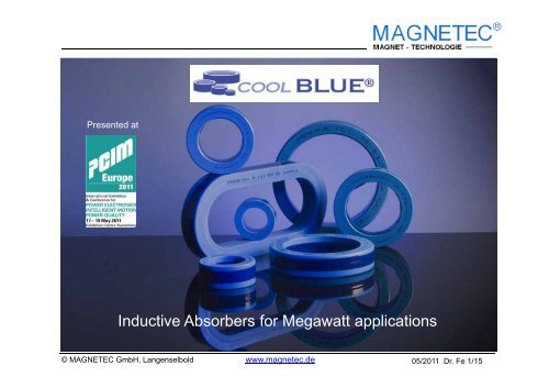 Inductive Absorbers for Megawatt applications ... - MAGNETEC GmbH