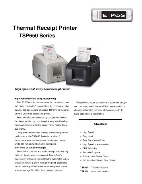 tsp654 printer
