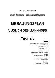 Textteil Bebauungsplan downloaden (PDF) - Stadt Donzdorf